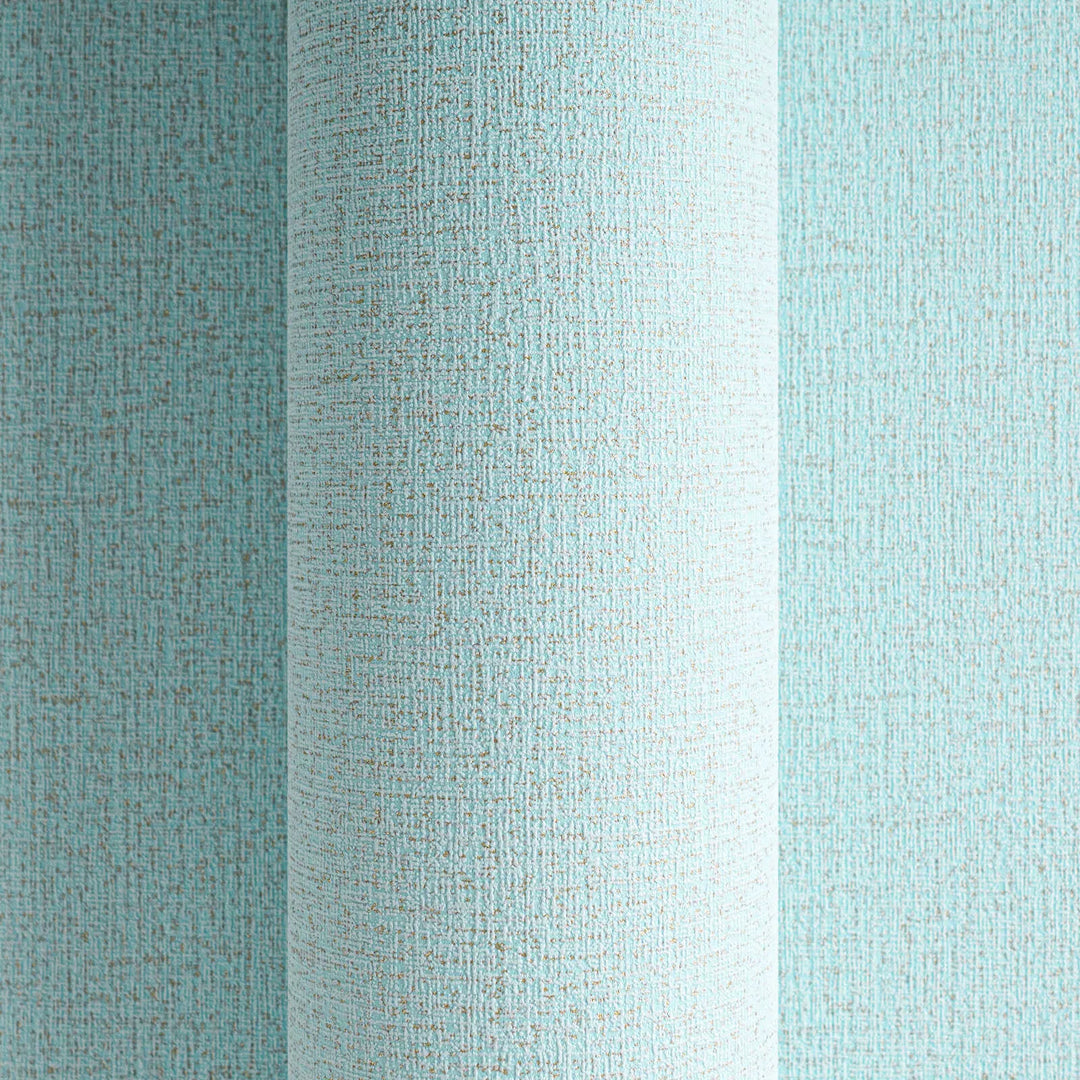 Korkealaatuinen kuitukangastapetti, jossa on kevyt, kiiltävä tekstiilirakenne | sininen, kulta - 3010176