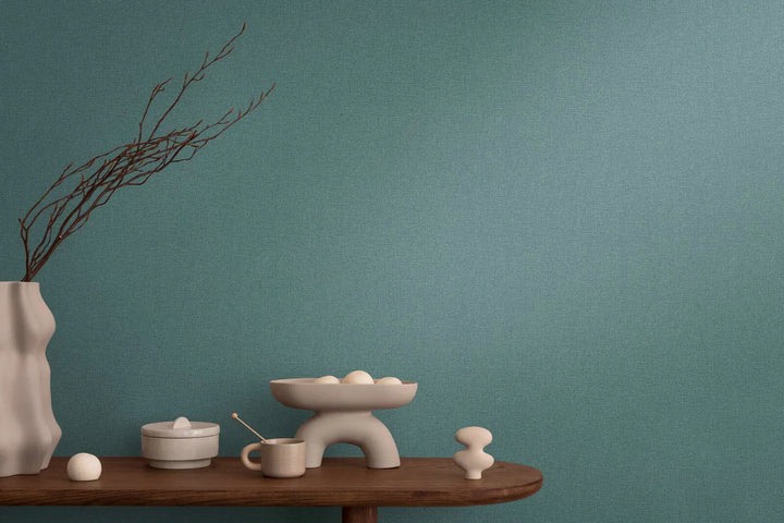 Korkealaatuinen matta kuitukangastapetti, jossa on kevyt tekstiilitekstiili | tummansininen, kulta - 3010177