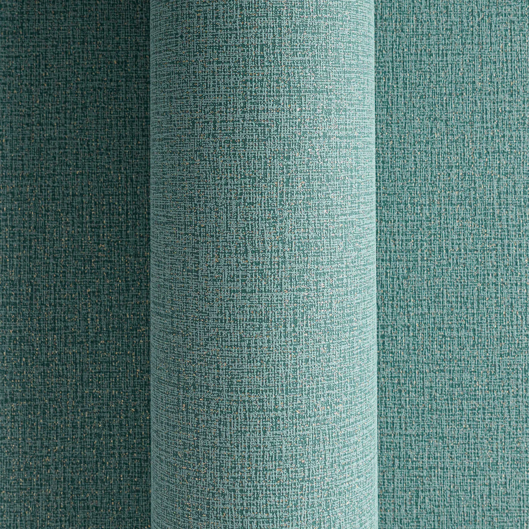 Korkealaatuinen matta kuitukangastapetti, jossa on kevyt tekstiilitekstiili | tummansininen, kulta - 3010177