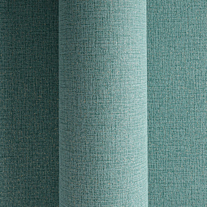 Korkealaatuinen matta kuitukangastapetti, jossa on kevyt tekstiilitekstiili | tummansininen, kulta - 3010177