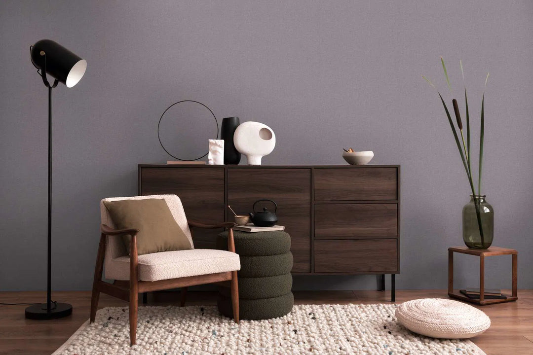 Laadukas Yksivärinen tapetti, hieno, hieman kiiltävä rakenne | harmaa, kultainen - 3010200