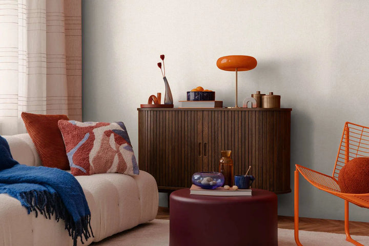 Neaustinės Vienspalviai tapetai medžiagos su švelniu blizgesiu - 3010201