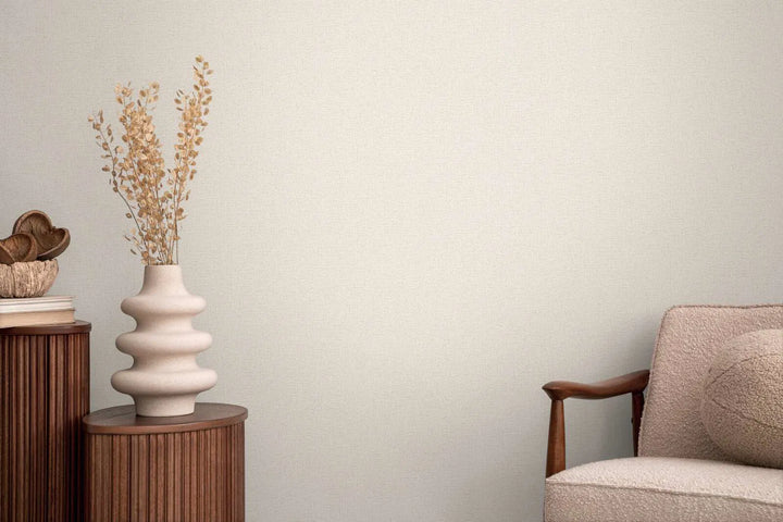 Neaustinės Vienspalviai tapetai medžiagos su švelniu blizgesiu - 3010201