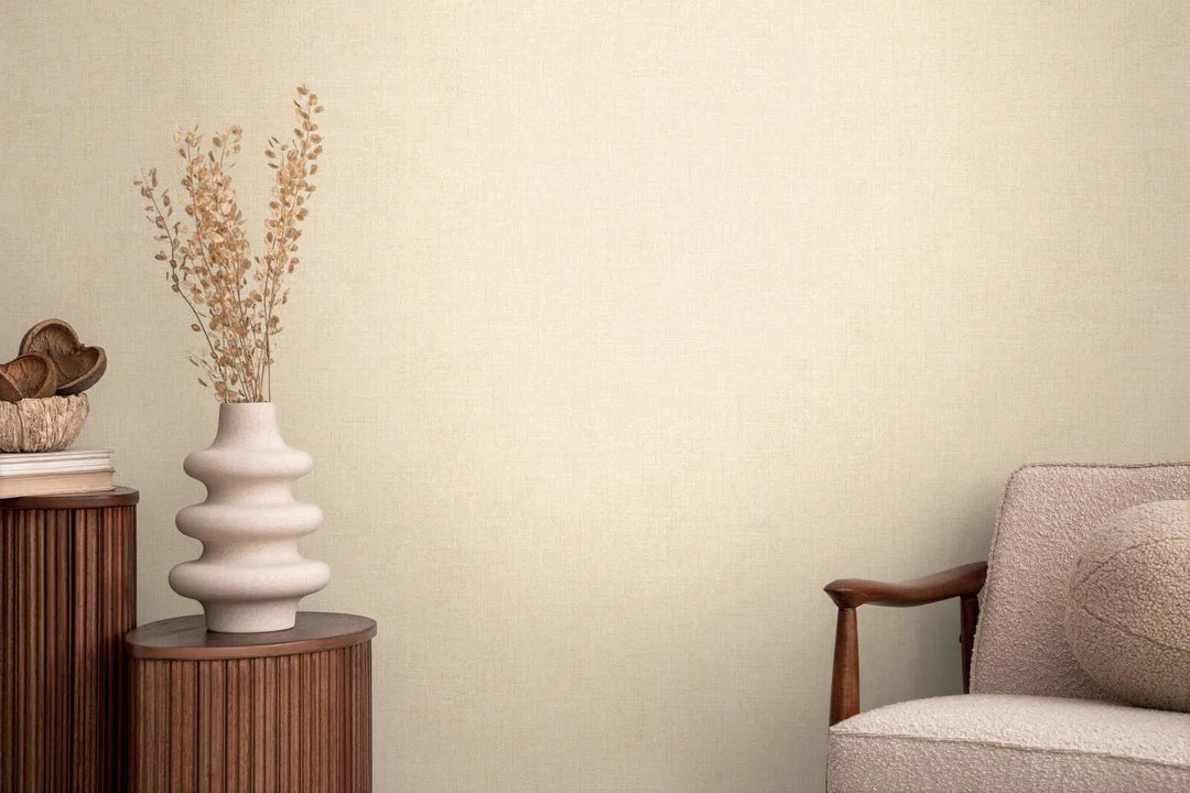 Stylish one-piece wallpaper with delicate, shimmering embossed fabric | white - 3010205