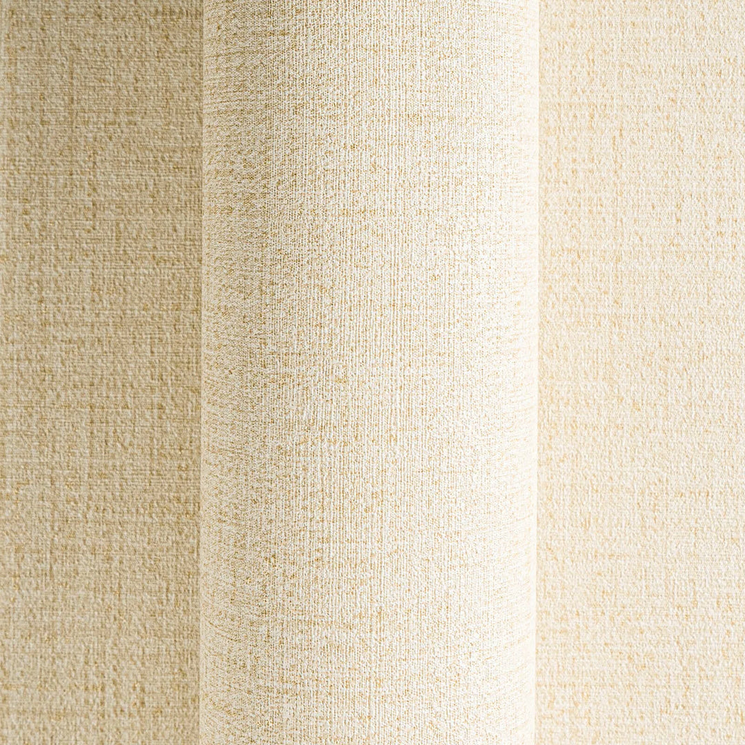 Stylish matt non-woven wallpaper with light textile texture | beige - 3010206