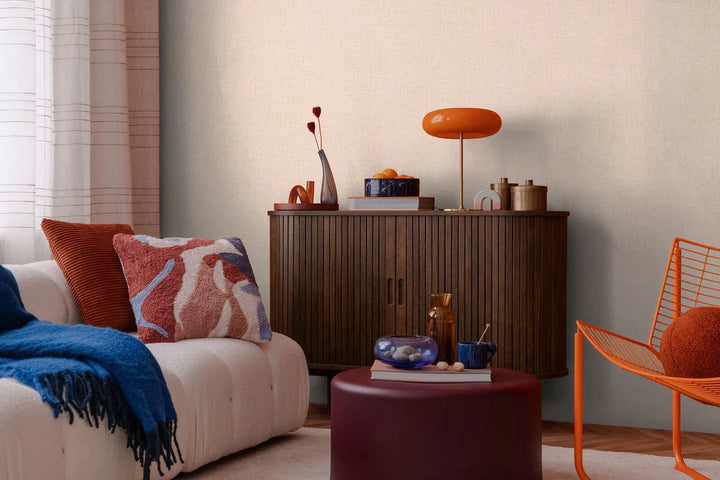 Elegantas neaustas tapetes ar smalku, spīdīgu tekstila faktūru – rozā krāsā - 3010212