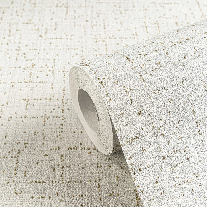 Kuitukangastapetti, jossa on tyylikäs hohtava rakenne lämpimissä vaaleissa sävyissä - 3010214