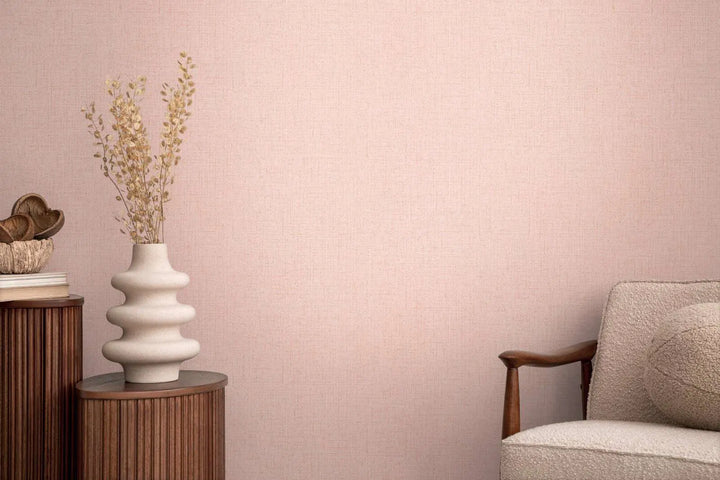 High quality non-woven wallpaper with silky, shimmering texture | pink - 3010217
