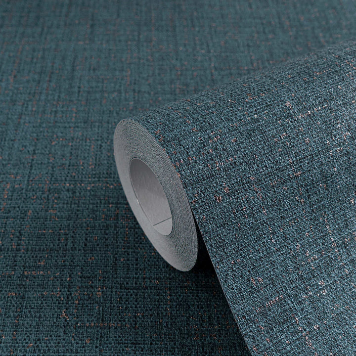 Augstākās kvalitātes neaustas tapetes ar zīdainu, mirdzošu tekstūru | tumši zilā - 3010222