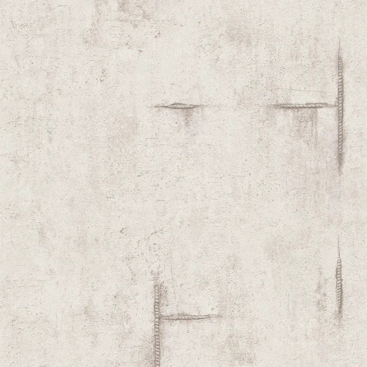 Betooni välimusega ja pehme vintage-stiilis tapeet | helehall - 3010503