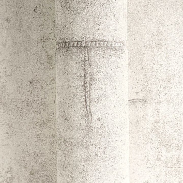 Betooni välimusega ja pehme vintage-stiilis tapeet | helehall - 3010503