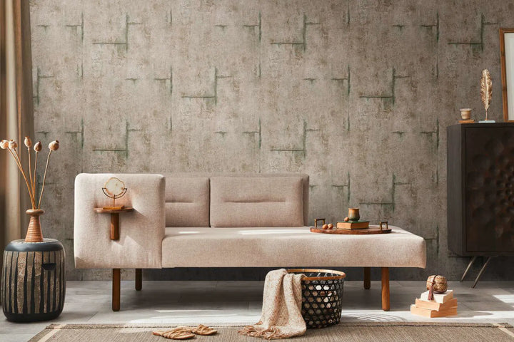 Neaustas tapetes modernam industriālajam stilam | tumši brūnā - 3010506