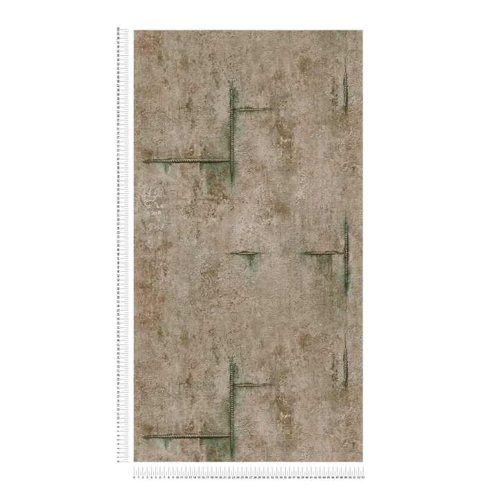 Neaustas tapetes modernam industriālajam stilam | tumši brūnā - 3010506