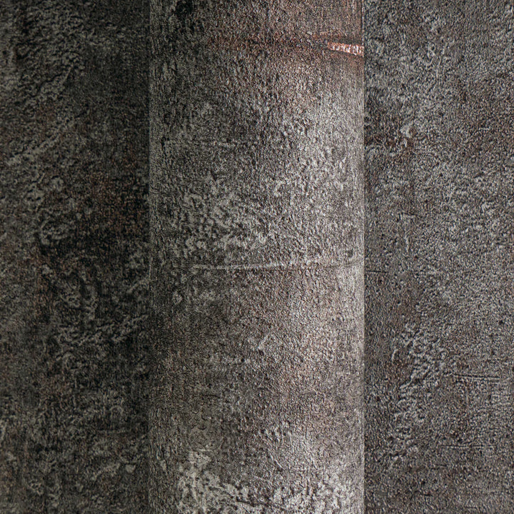 Neaustas tapetes ar autentisku betona rakstu melnā krāsā - 3010507