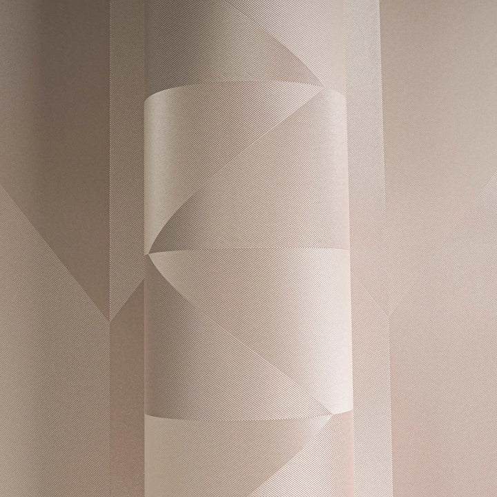 Kaasaegne, läikiv rombimuster soojades toonides mittekootud tapeet - 3010515