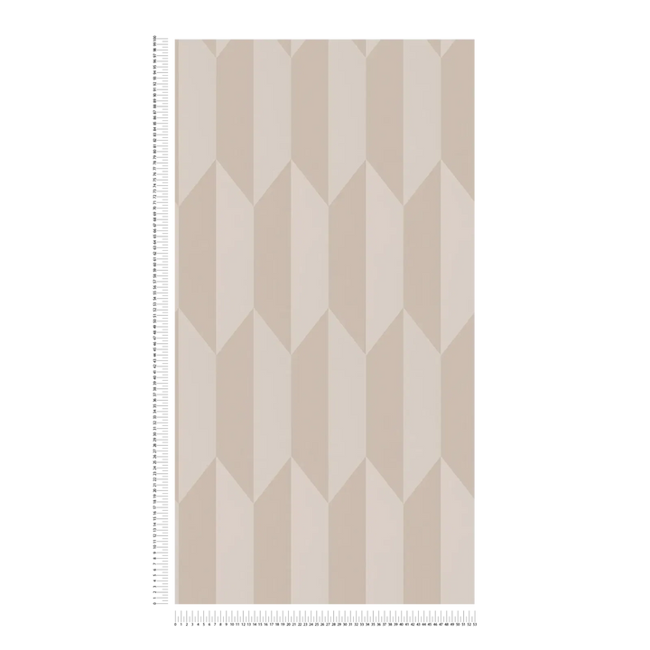 Kaasaegne, läikiv rombimuster soojades toonides mittekootud tapeet - 3010515