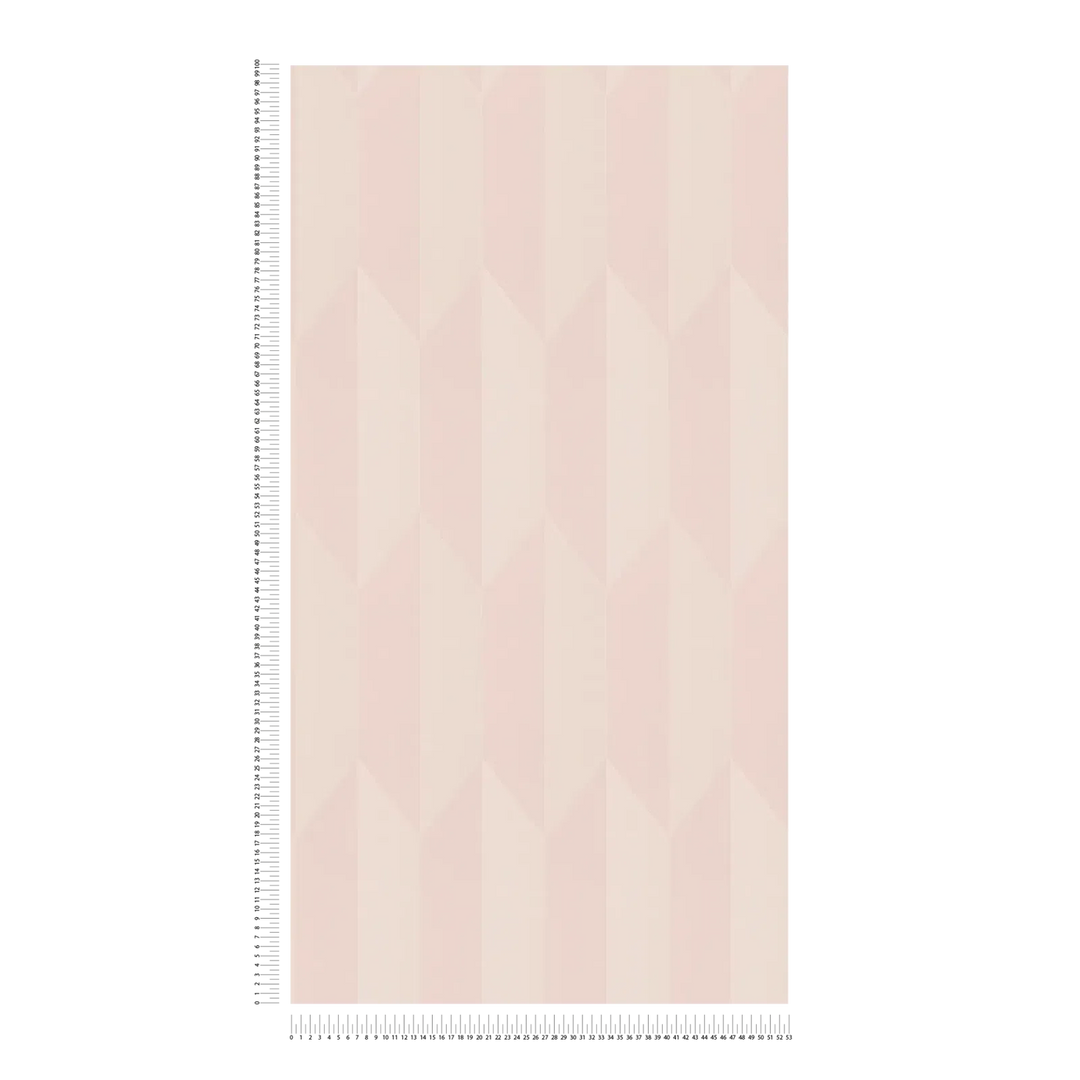 Neaustiniai tapetai su moderniu, blizgiu rombo raštu - rožiniai - 3010516