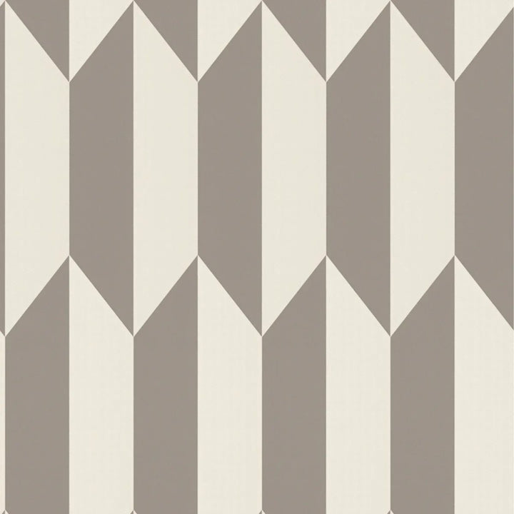 Kiiltävä ja graafinen kuviollinen kuitukangastapetti | beige, kerma - 3010517