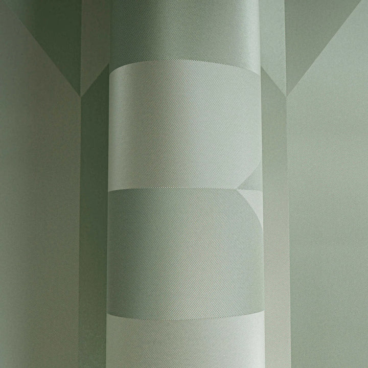 Kuitukangastapetti, jossa on hohtava timanttikuvio ja tyylikäs syvyysvaikutelma | vihreä - 3010520