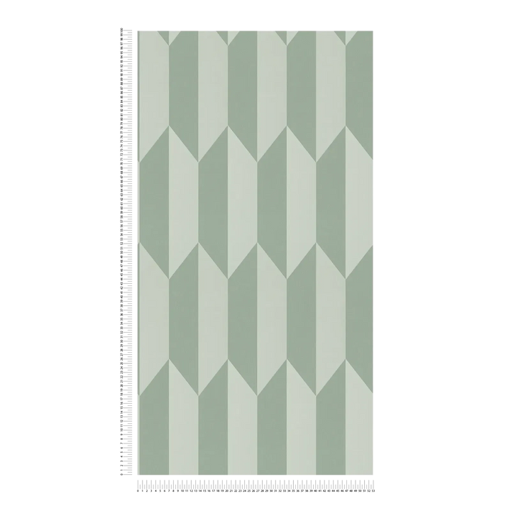 Kuitukangastapetti, jossa on hohtava timanttikuvio ja tyylikäs syvyysvaikutelma | vihreä - 3010520