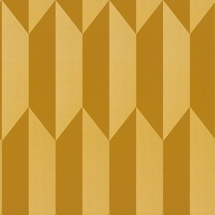 Kuitukangastapetti, jossa on kiiltävä retrokuvio kirkkaissa väreissä - kulta - 3010522