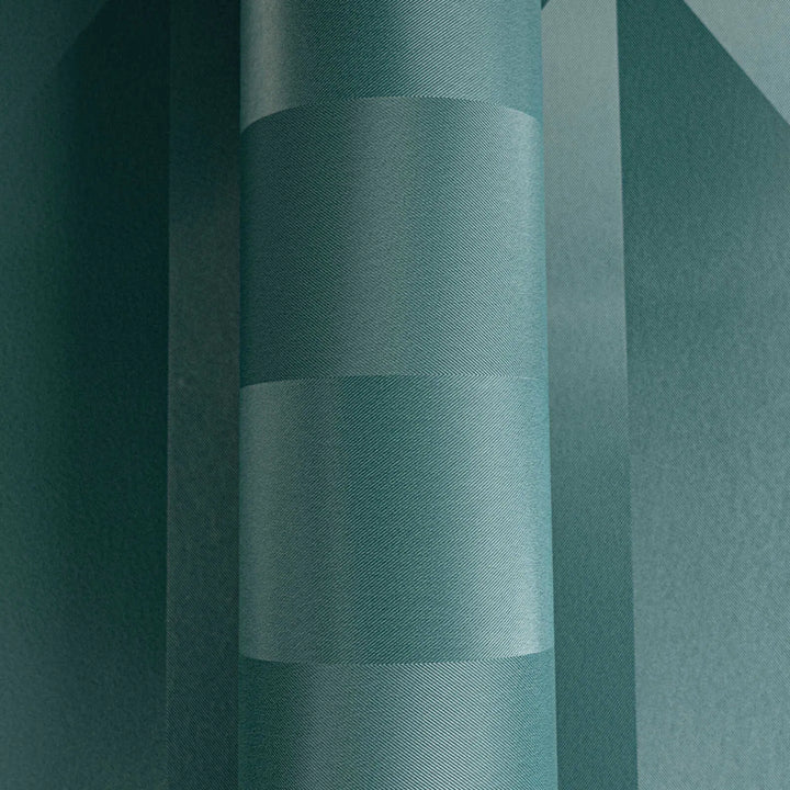 Neaustas tapetes ar spīdīgu ģeometrisku dizainu un gludu virsmu | zila - 3010523