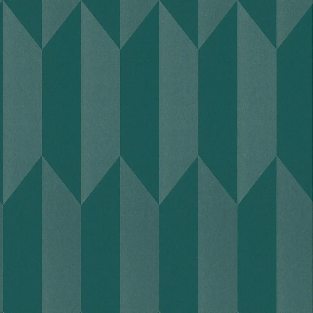 Neaustas tapetes ar spīdīgu ģeometrisku dizainu un gludu virsmu | zila - 3010523