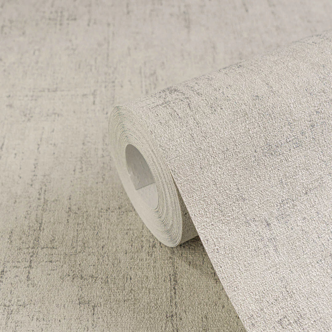 Vapaakudottu tapetti, jossa on hienovarainen kudottu ulkonäkö | harmaa - 3011065