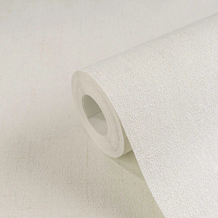 Kuitukangastapetti minimalistisella tekstiililookilla| kerma, valkoinen - 3011071