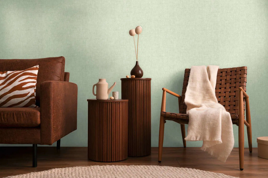 Peene linase väljanägemisega mittekootud tapeet | roheline - 3011073