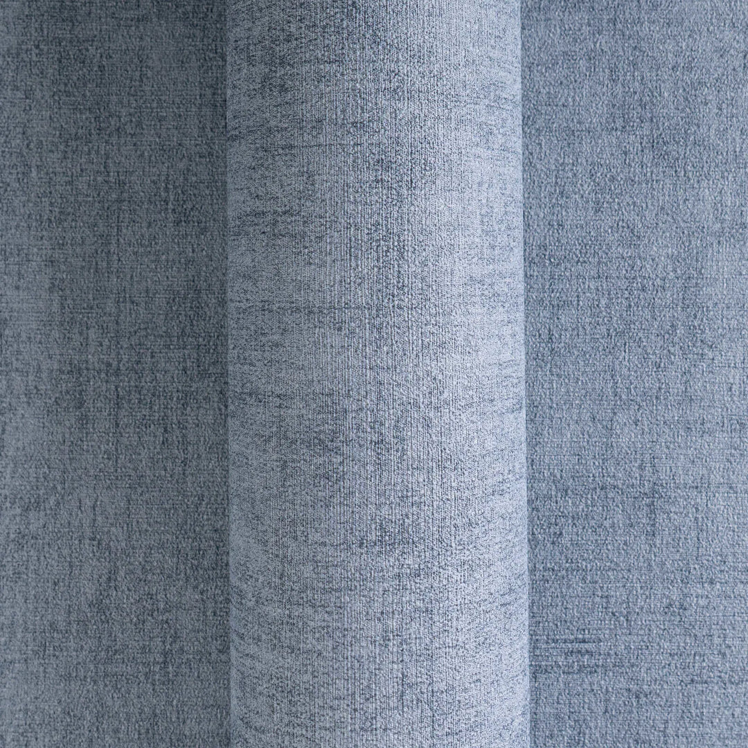 Обои на нетканой основе с фактурой натурального текстиля | темно-синие - 3011076