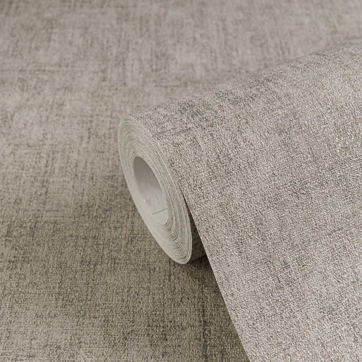 Neaustas tapetes ar dabisku tekstila faktūru | tumšos pelēka, taupe krāsā - 3011100