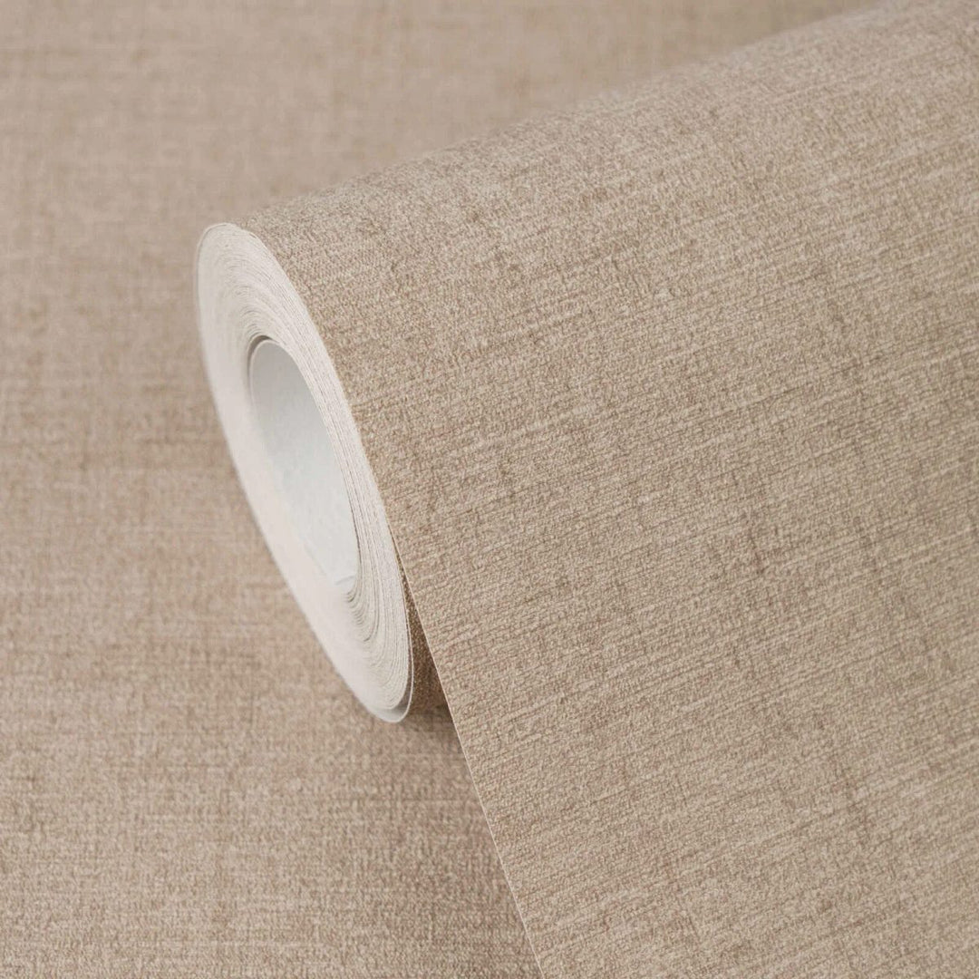 Plain wallpaper with a fine texture and matte finish | brown - 3012144