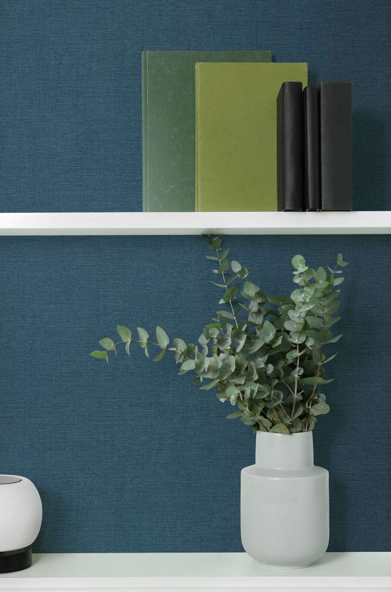 Plain wallpaper with a fine texture | dark blue - 3012152