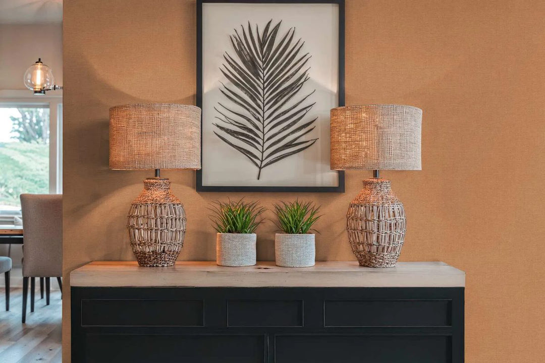 Однотонные обои с тонкой текстурой и матовой поверхностью | коричневый - 3012153