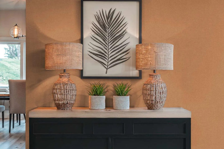 Однотонные обои с тонкой текстурой и матовой поверхностью | коричневый - 3012153