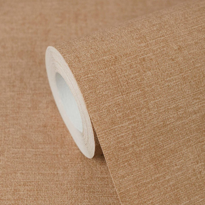 Однотонные обои с тонкой текстурой и матовой поверхностью | коричневый - 3012153