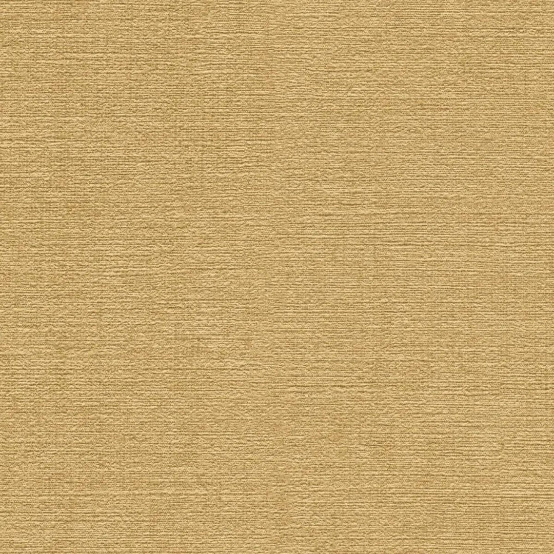 Non-woven wallpaper with a natural textile design, slightly glossy | yellow - 3012157