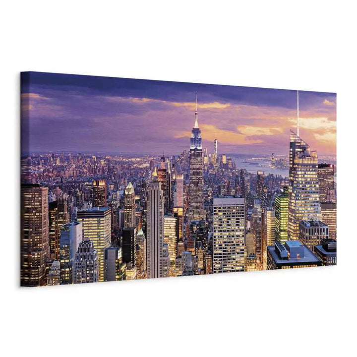 Canvas-taulut New York yöllä - Kaupungin herääminen, 91064
