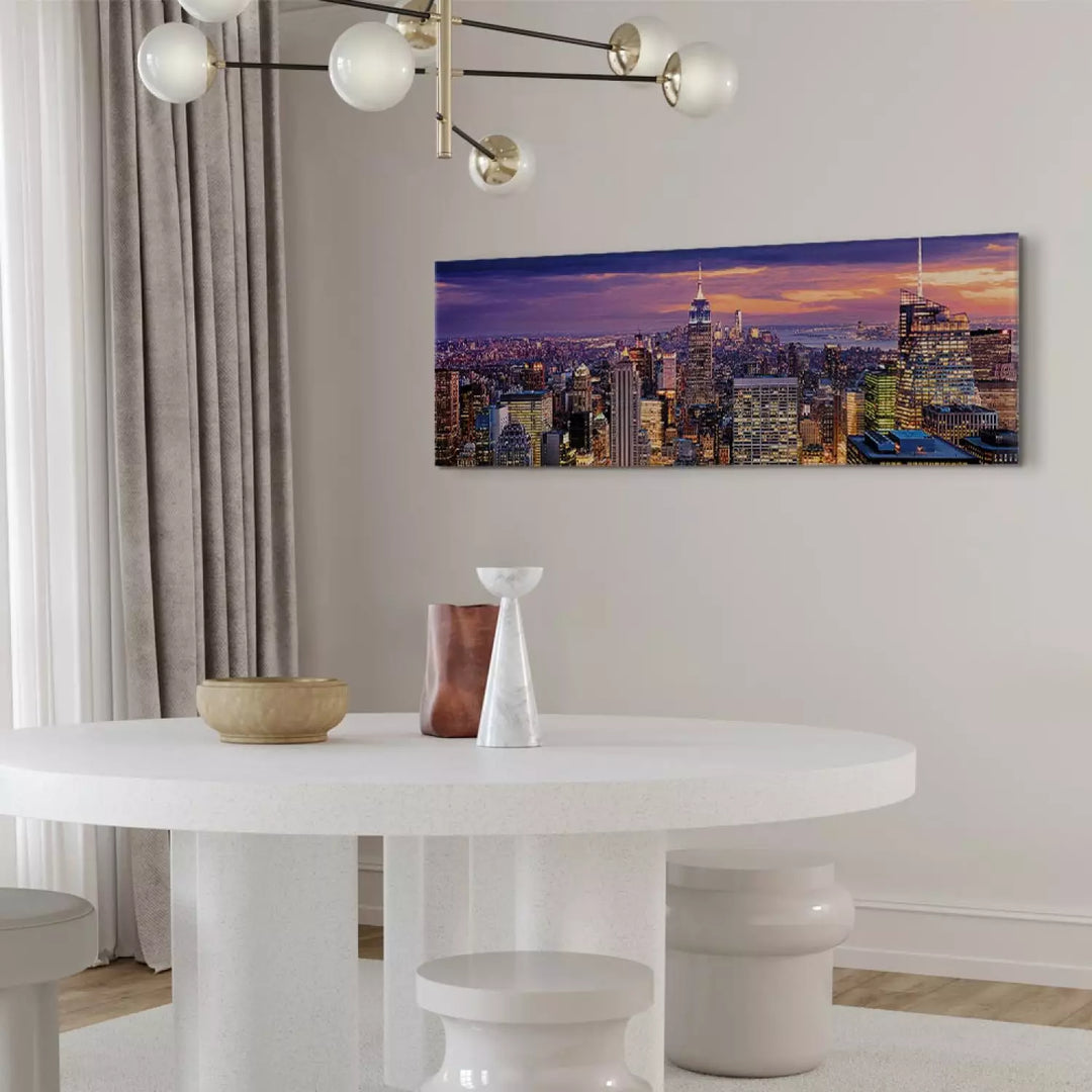 Canvas-taulut New York yöllä - Kaupungin herääminen, 91064