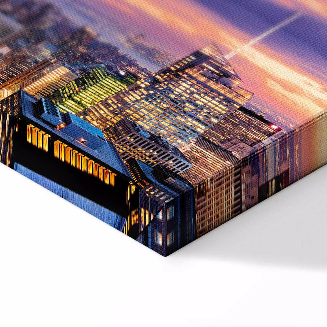 Canvas-taulut New York yöllä - Kaupungin herääminen, 91064