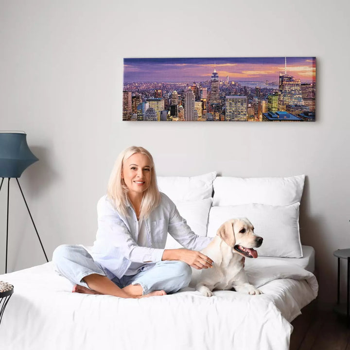 Canvas-taulut New York yöllä - Kaupungin herääminen, 91064