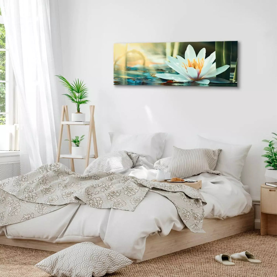 Kanva ar lotosu uz ūdens - Lotosa ezers, (x1) 93082