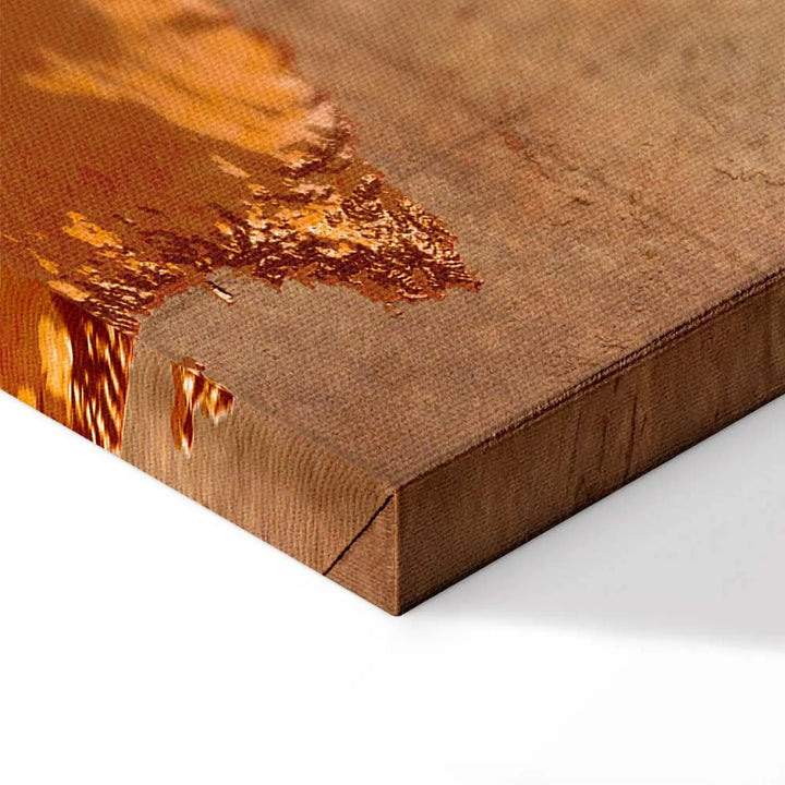 Canvas-taulut Maailmankartta: ruskea eleganssi