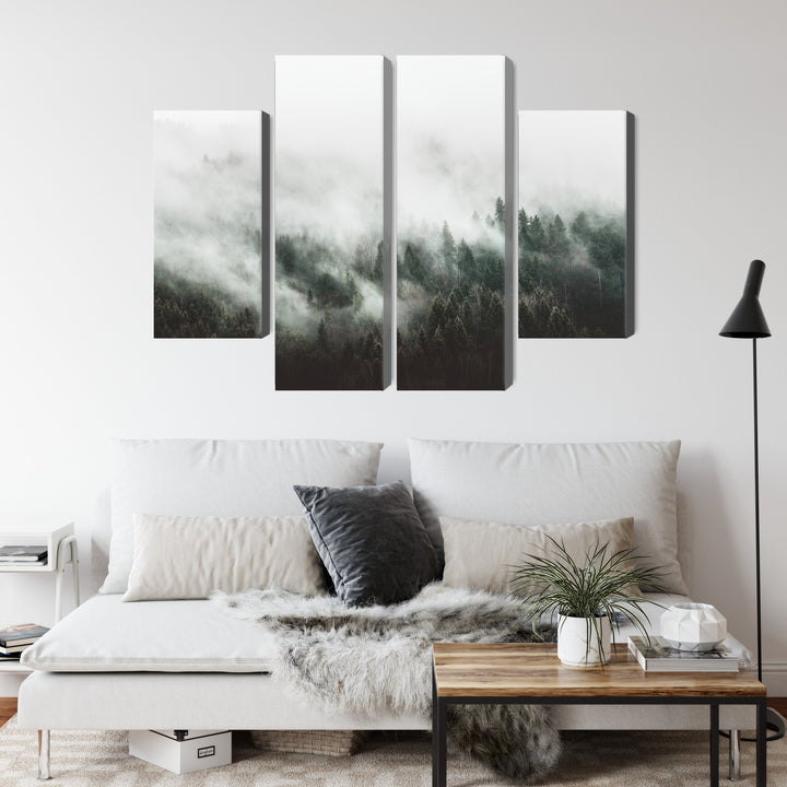 Canva - Misty forest landscape, N-1896