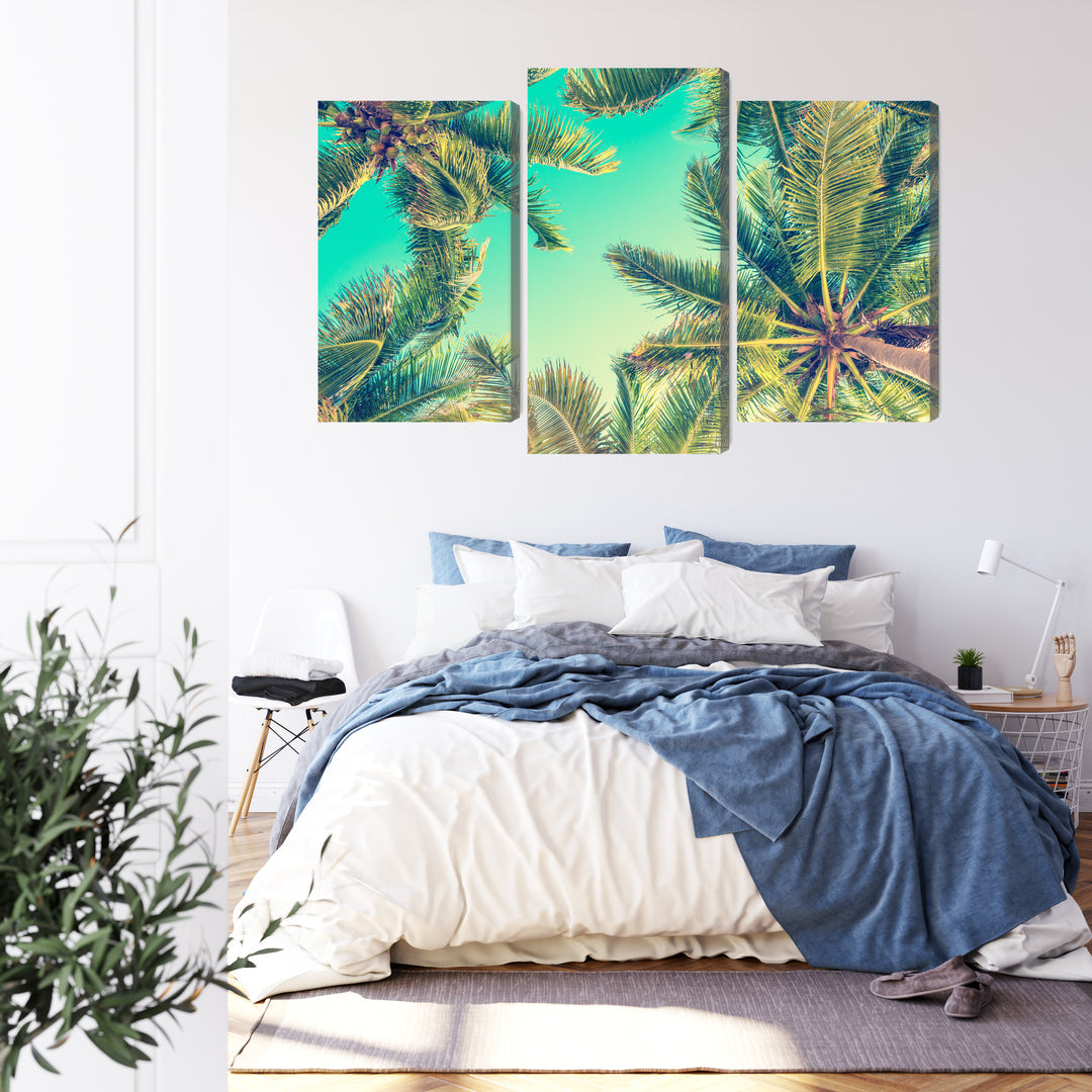 Canvas-taulut - Alakuva palmupuista, N-2015, -