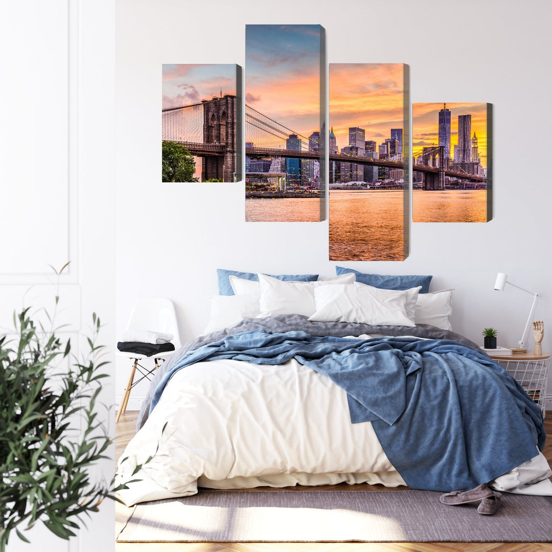 Kanva - Ņujorkas panorāmas ainava, N-2047