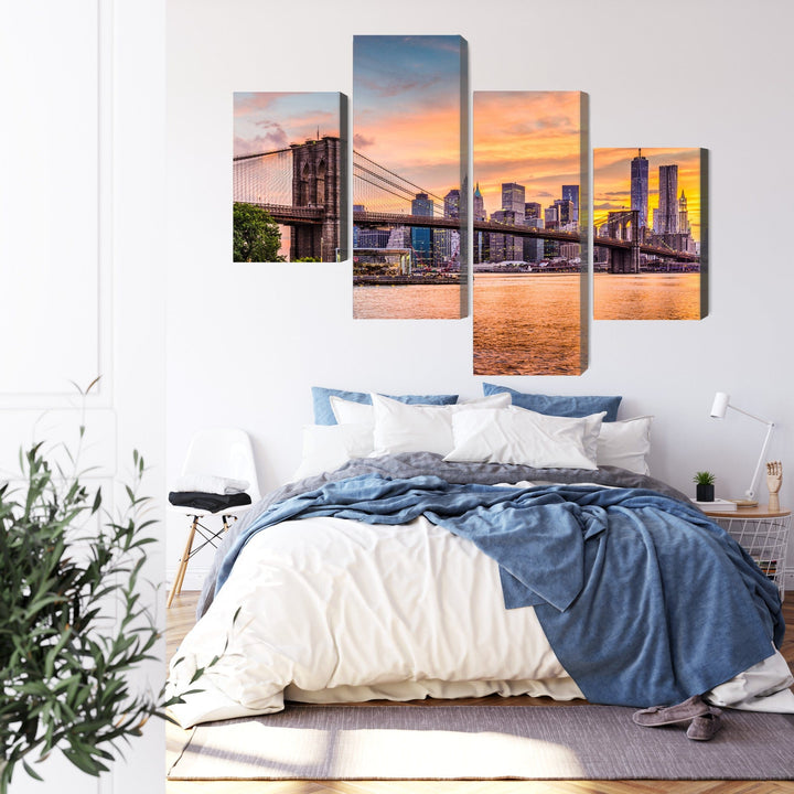 Kanva - Ņujorkas panorāmas ainava, N-2047