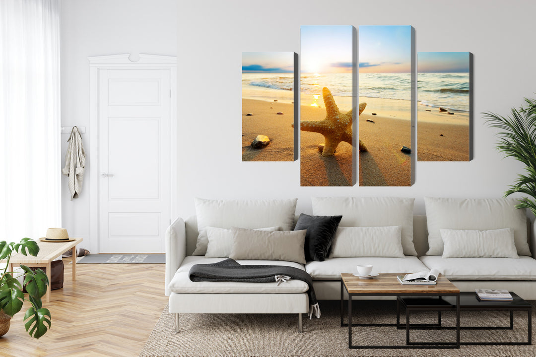 Kanva - Jūras zvaigzne pludmalē 3D, N-2111