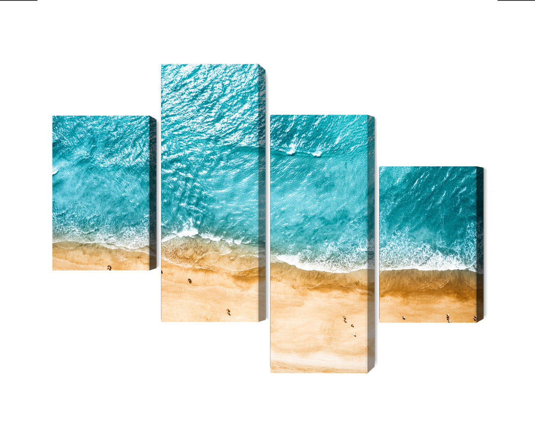 Kanva - Okeāna un pludmales skats no augstuma, N-2117